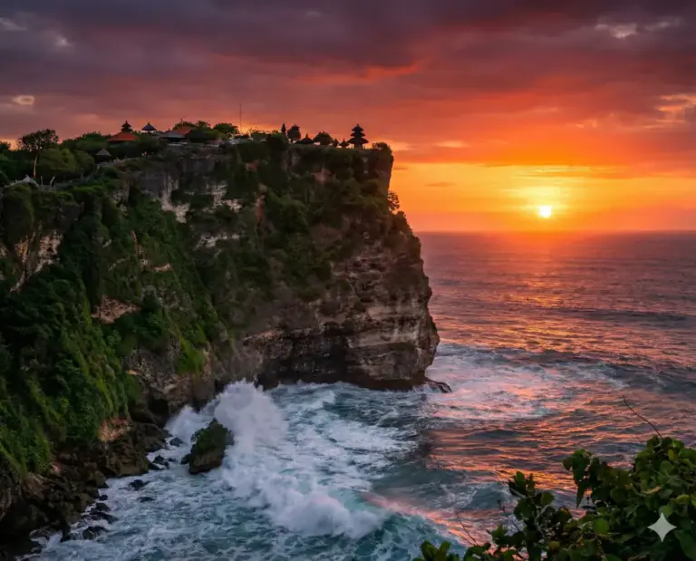 bali indonesia uluwatu temple current time