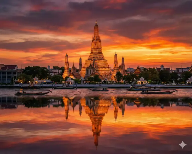 bangkok thailand wat arun temple current time