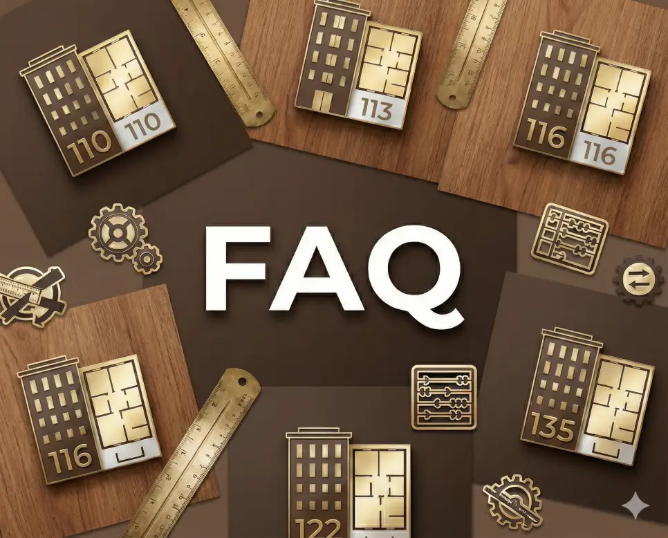 110 113 116 122 135㎡ 등 중대형 및 대형 평형 면적 환산 관련 자주 묻는 질문 FAQ 이미지