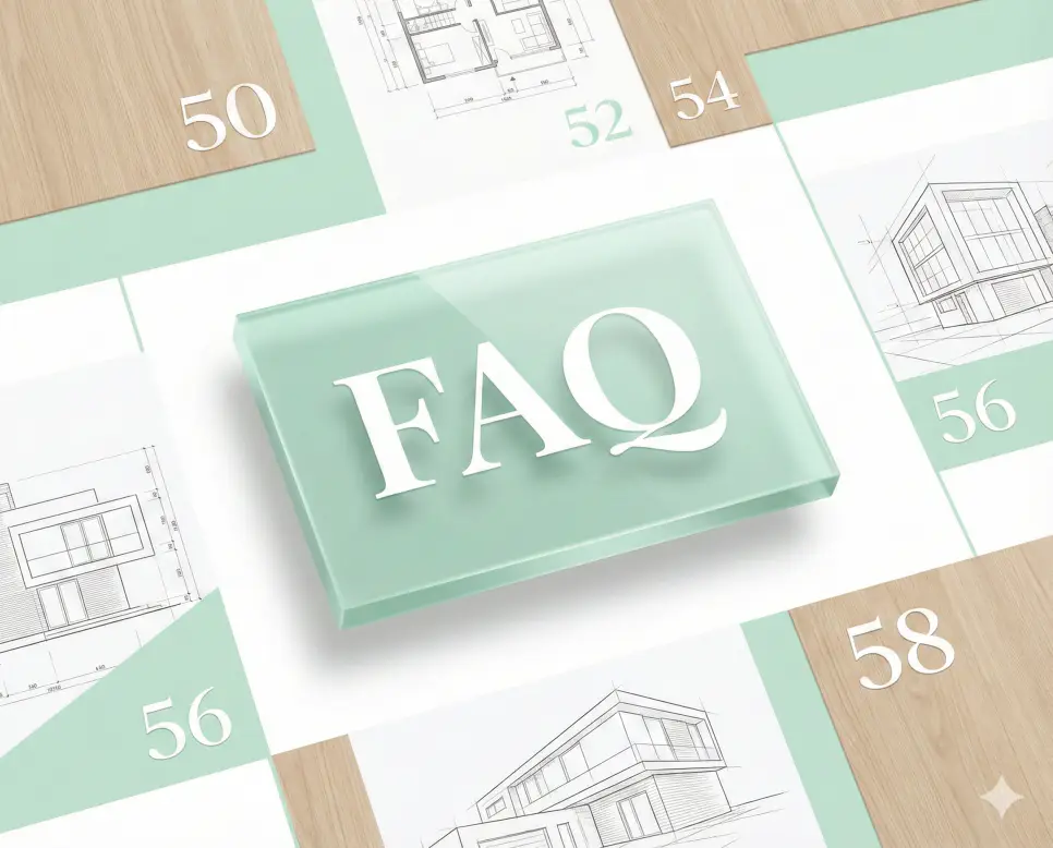 50 52 54 56 58㎡ 등 실속 평형 및 20평대 초반 면적 환산 관련 자주 묻는 질문 FAQ 이미지