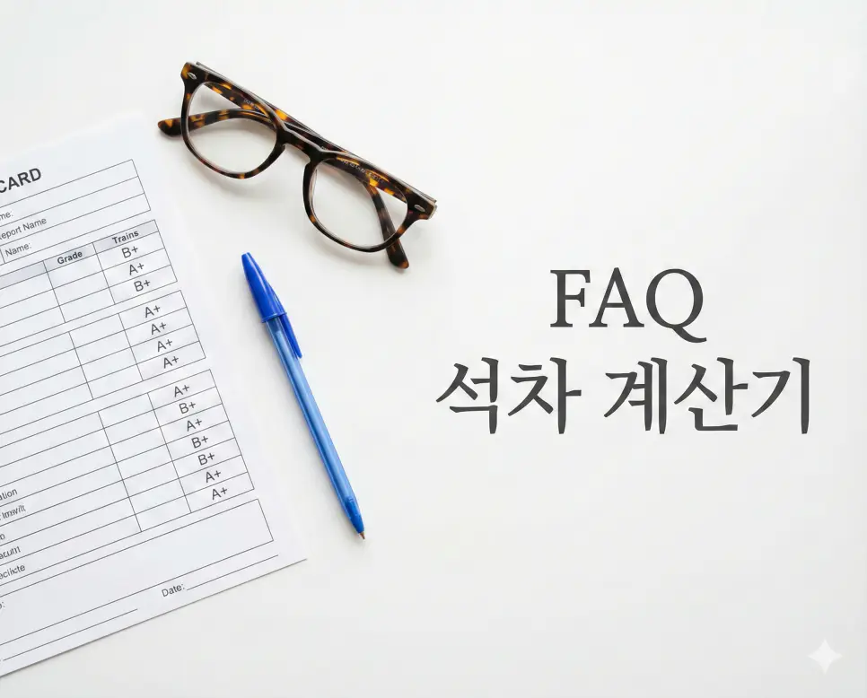 등수 계산기 : 내신 석차 계산기 및 성적 등급 정밀 분석기 (Z점수) 4 성적 분석기 사용법 및 Z점수 계산 공식 등 자주 묻는 질문 FAQ 안내 이미지