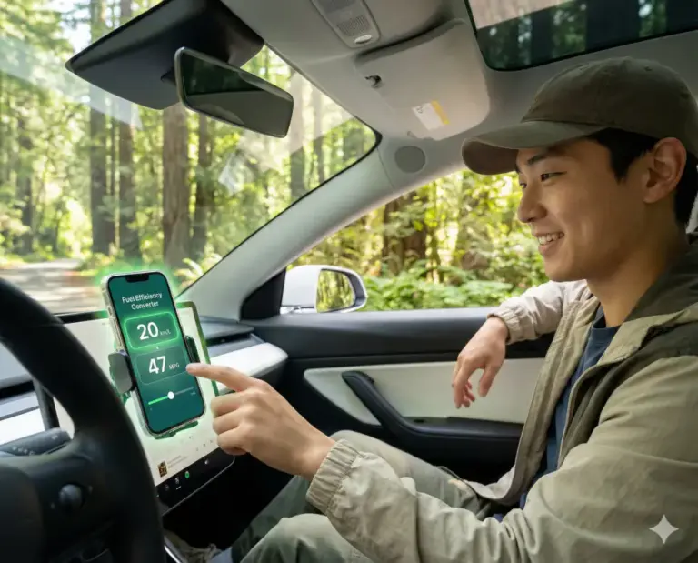 korean driver fuel efficiency check