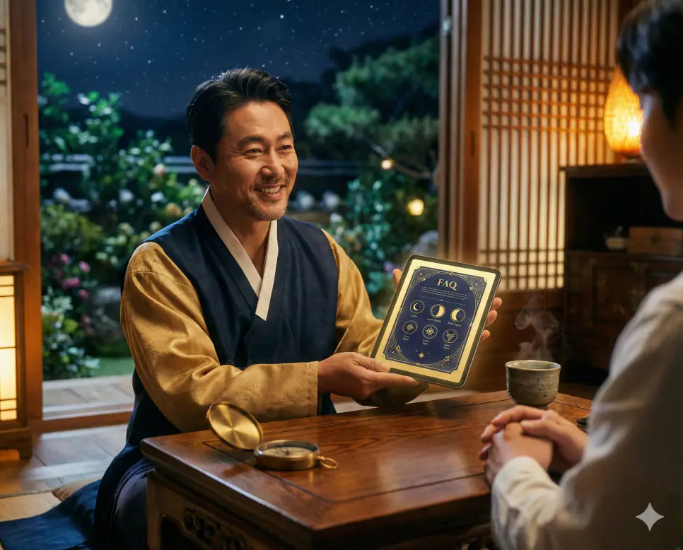 생일 계산기 추천! 음력 생일 계산 10초 만에 끝내주는 음력 계산기 🌗 4 전문적인 분위기 속에서 음력 생일 계산법과 전통 만세력의 원리에 대한 궁금증을 풀어주는 전문가의 모습