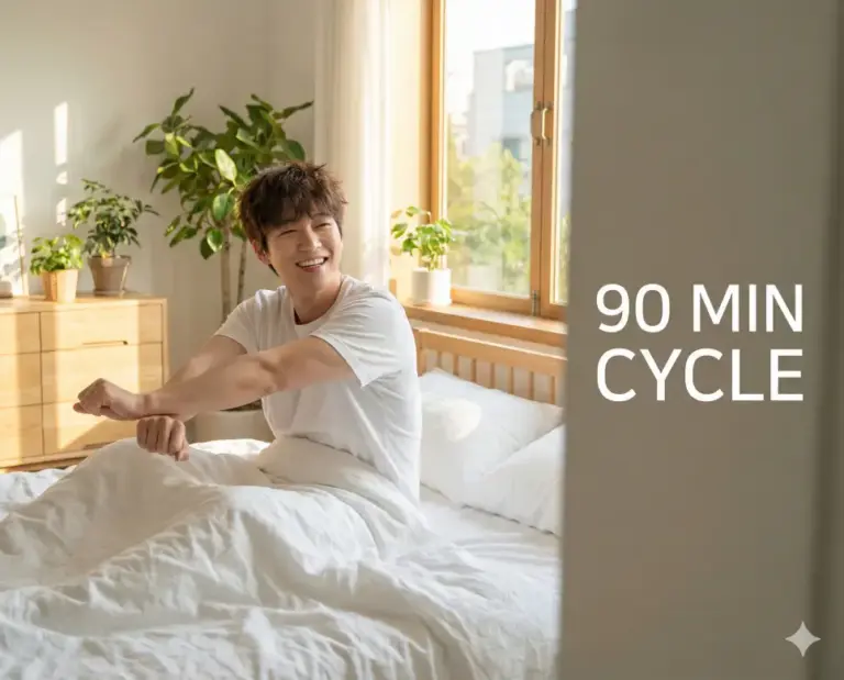 korean man waking up rem cycle 90min
