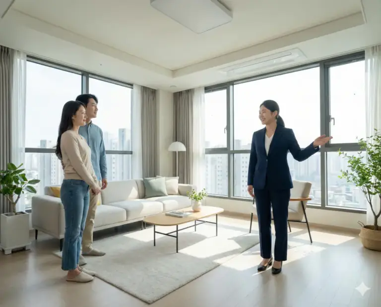 korean realtor consulting 74m2 apartment