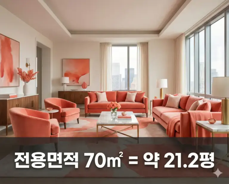 living coral banner 70m2 pyeong