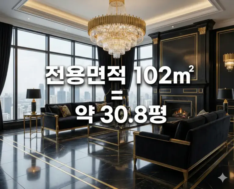 luxury apartment living room 102m2 pyeong