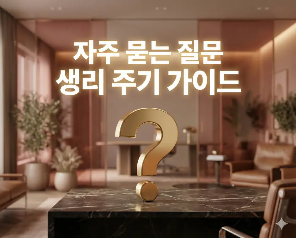 생리 주기 계산기: 생리 날짜 및 예정일 계산기로 간편하게 관리하기! 4 생리 불순의 원인과 주기 계산법의 오차 등 여성 건강과 관련하여 자주 묻는 질문 FAQ 섹션 이미지