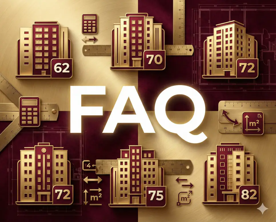 62m2 몇 평인지와 70 72 75 82㎡ 등 황금 미들급 평형 면적 환산 관련 자주 묻는 질문 FAQ 이미지