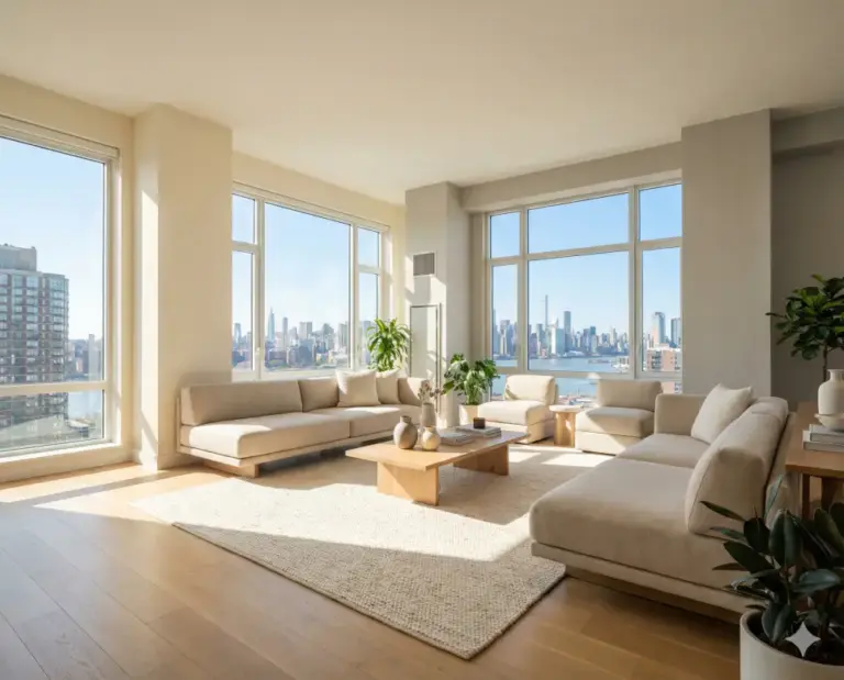 modern apartment living room spacious view