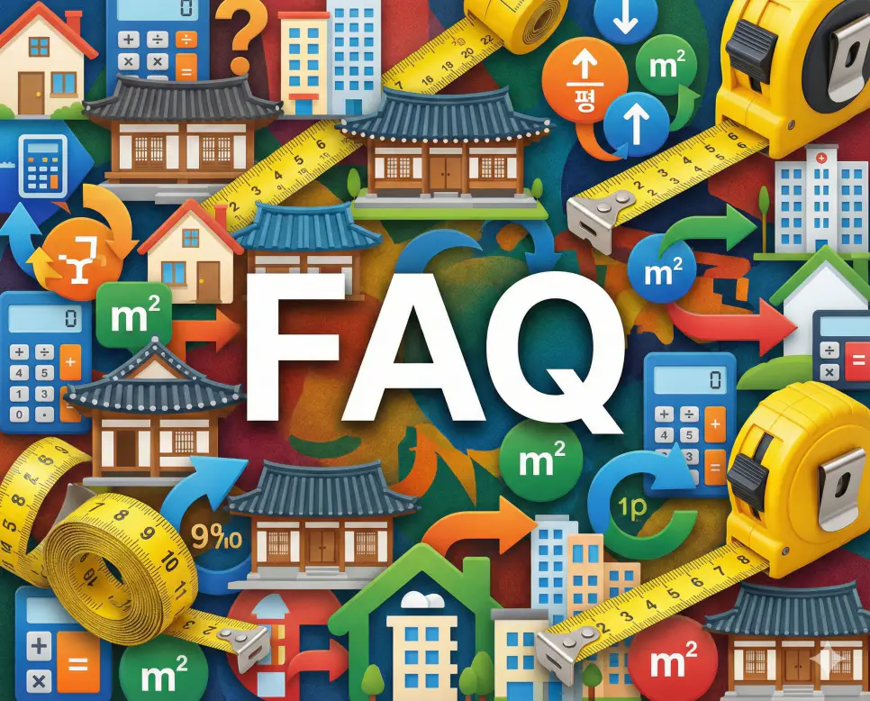 74m2 몇 평인지와 틈새평형 면적 환산 관련 자주 묻는 질문 안내를 위한 FAQ 이미지