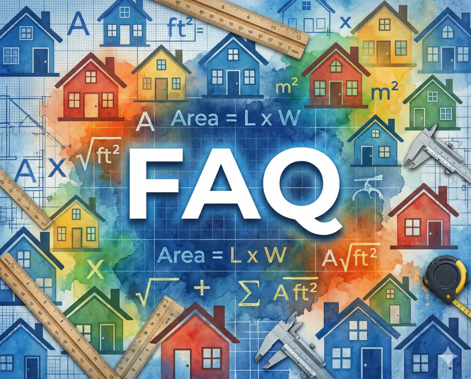 평수 변환 및 아파트 면적 환산 관련 자주 묻는 질문 안내를 위한 FAQ 이미지