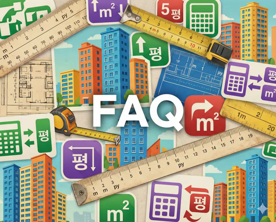 33m2 몇 평인지와 소형 주택 면적 환산 관련 자주 묻는 질문 안내를 위한 FAQ 이미지