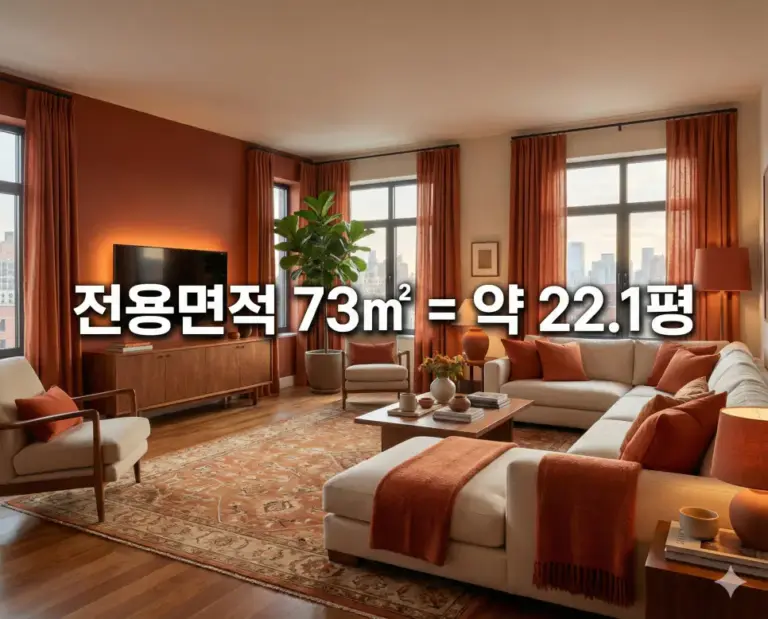 warm apartment living room 73m2 pyeong