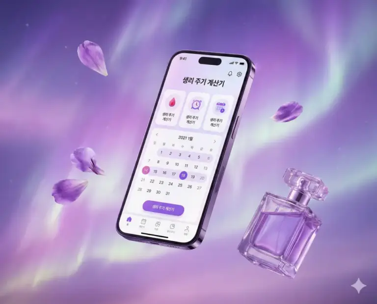 lavender menstrual cycle tracker main
