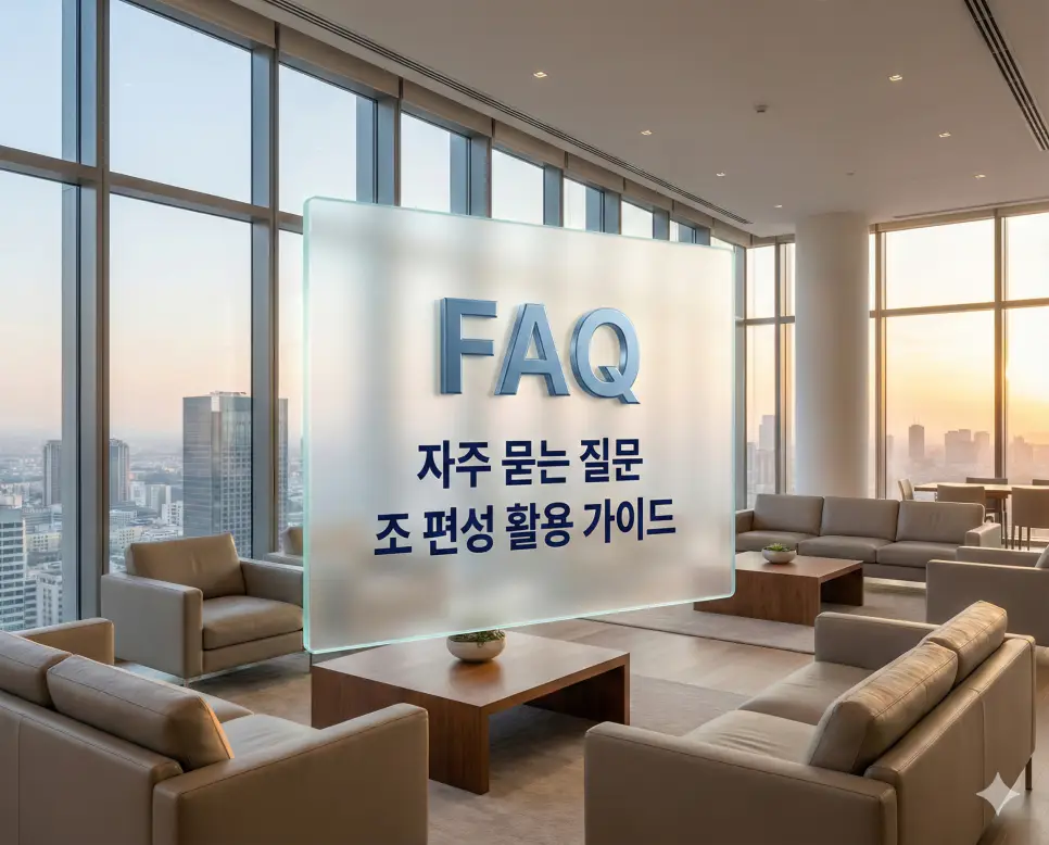 팀 나누기 랜덤 및 조 편성 프로그램 (이름/인원별 자동 생성기) 4 조 편성 방식과 명단 입력 유의사항 등 팀 나누기 랜덤 프로그램 사용자들이 자주 묻는 질문을 정리한 FAQ 섹션